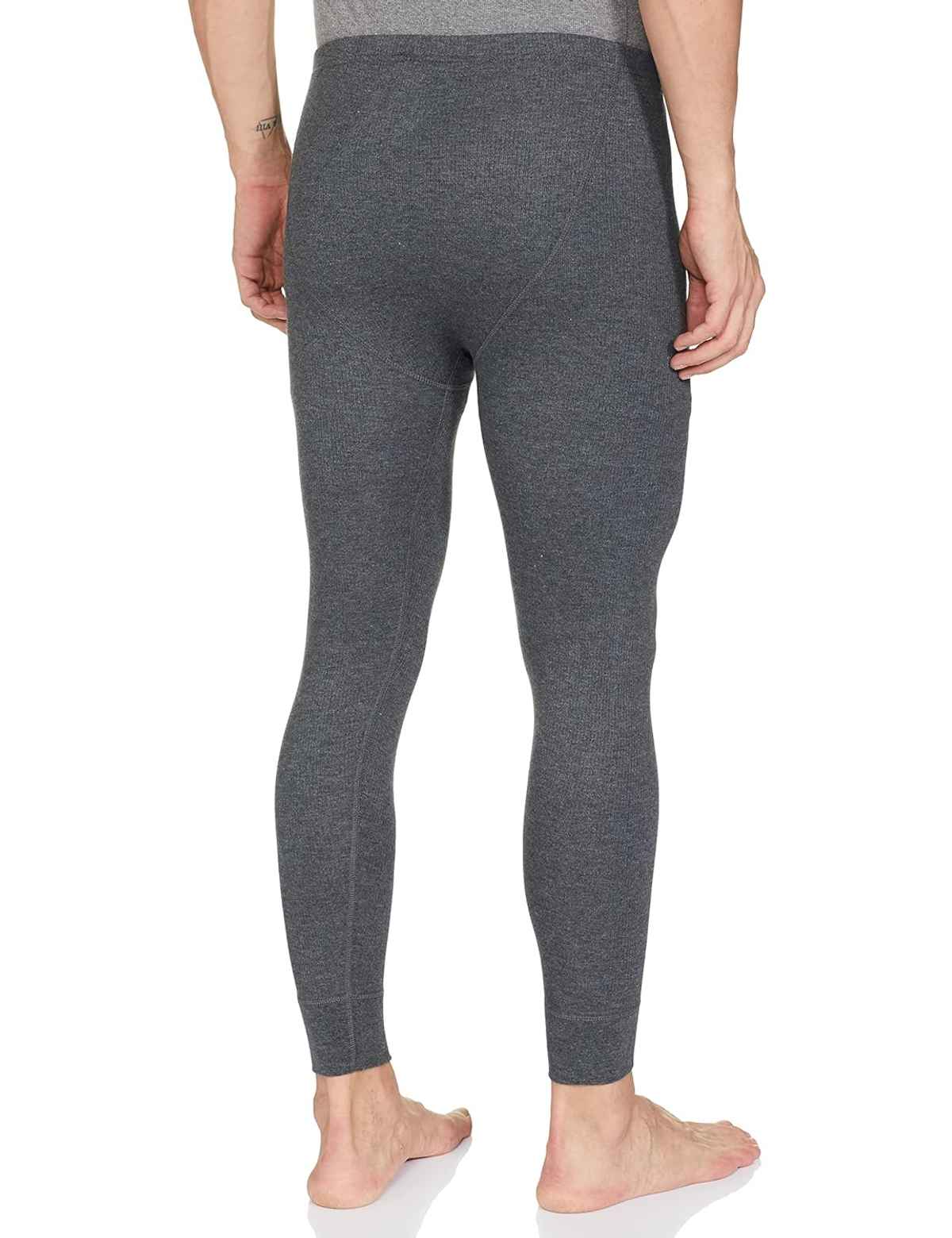 Jockey 2420 Men's Super Combed Cotton Rich Thermal Long Johns with Stay Warm Technology | Charcoal Melange | M